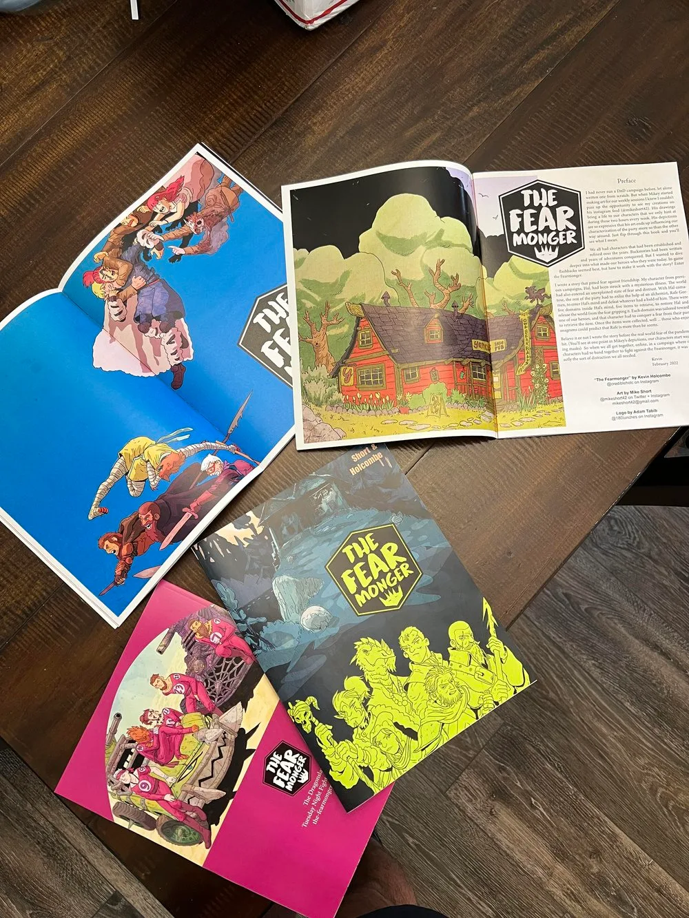 The Fearmonger zine pages